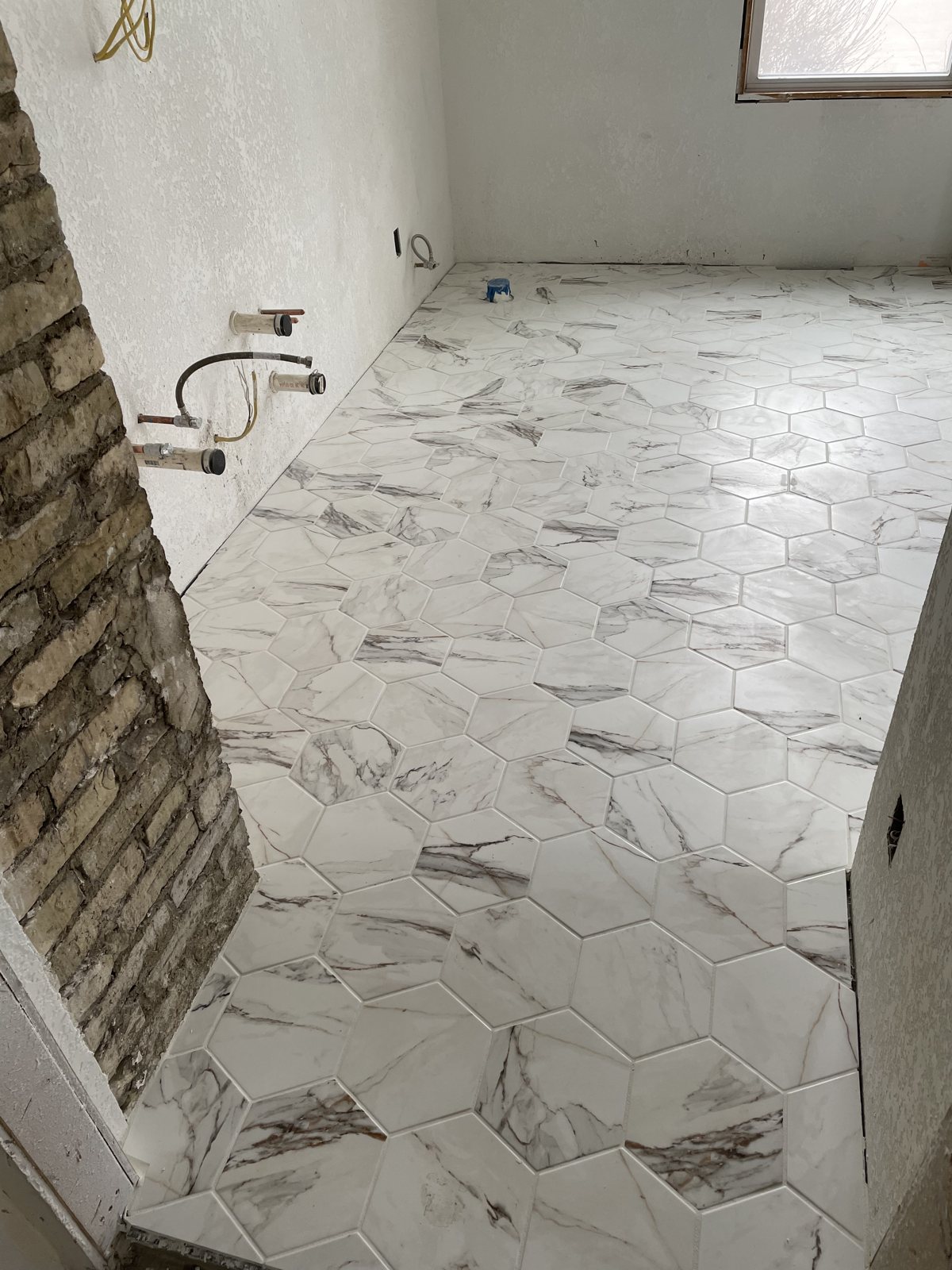 Apr 2022 · Hex marble bathroom floor