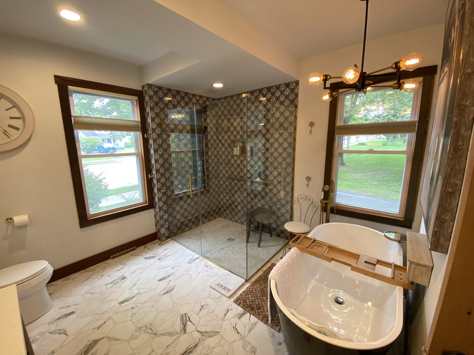 Jun 2022 · The spa bathroom, finished